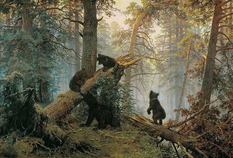 Ivan Shishkin Morning in a Pine Forest oil painting image
